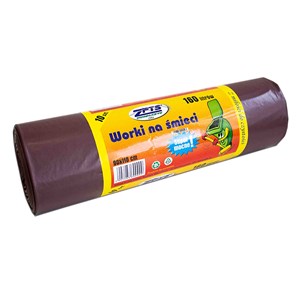 Worki foliowe 160L LDPE  BRĄZ