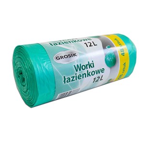 GROSIK Worki na śmieci łazienkowe 12L 