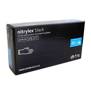 MERCATOR Rękawice nitrylowe BLACK