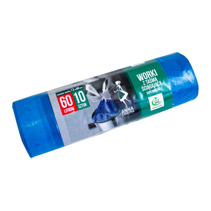 AZ Worki na śmieci 60L z taśmą