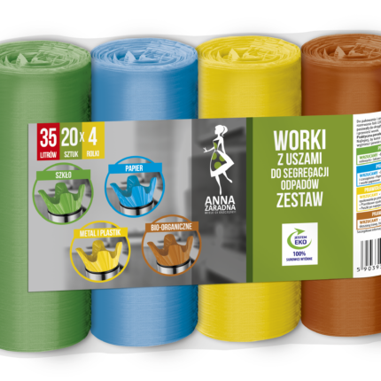 AZ Zest. worków do segregacji 35L 4szt