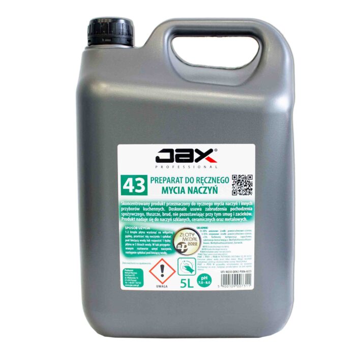 JAX 43 – Płyn do ręcznego mycia naczyń 5L