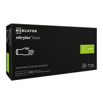MERCATOR Rękawice nitrylowe BLACK S