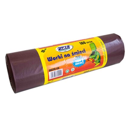 Worki foliowe 160L LDPE  brąz