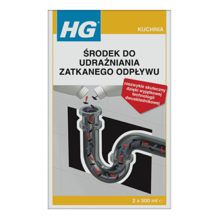 HG Udrażnianie zatkanego odpływu 2 x 500 ml